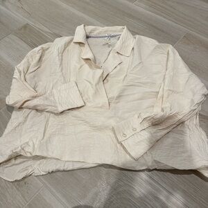 Anthropologie Women's Cream Top